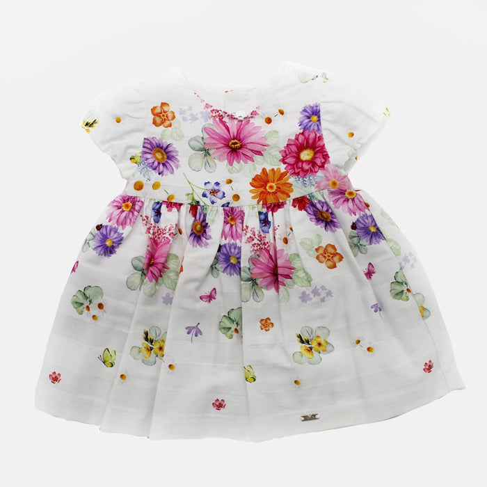 Vestitino neonata con fiori disegnati Mayoral M1834 - Spio Kids