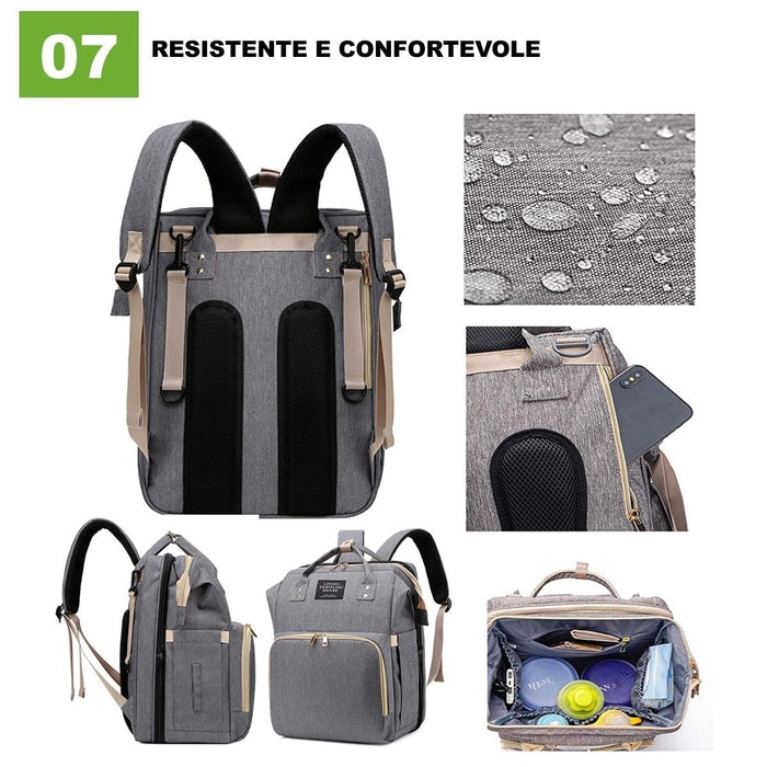 Zaino Fasciatoio grande,Zaino mamma, multifunzione Borsa Mamma Zaino Fasciatoio grande,Zaino mamma, multifunzione Borsa Mamma